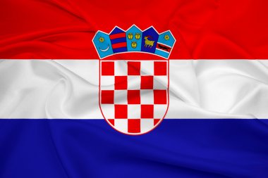 Hırvatistan bayrağı sallayarak