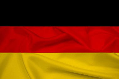 Almanya bayrağı sallayarak