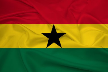 Gana bayrak sallayarak