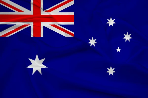 Ondeando bandera de Australia — Foto de Stock