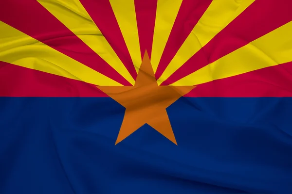 Waving Arizona State Flag — Stock Photo, Image