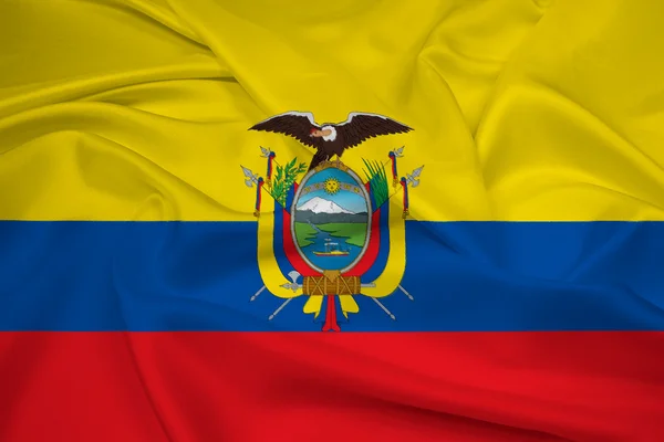 Viftar ecuador flagga — Stockfoto