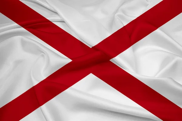 Waving Alabama State Flag — Stock Photo, Image