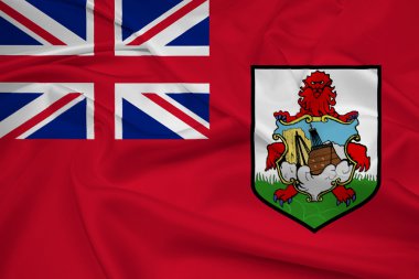 Bermuda bayrak sallayarak