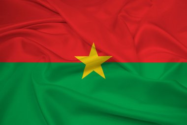 Burkina faso bayrak sallayarak