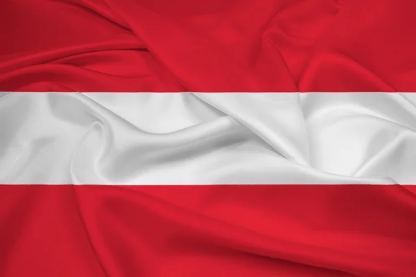 Ondeando bandera de Austria —  Fotos de Stock