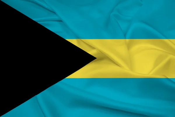 Viftar bahamas flagga — Stockfoto