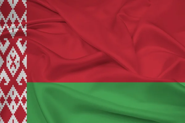 Acenando Bandeira da Bielorrússia — Fotografia de Stock
