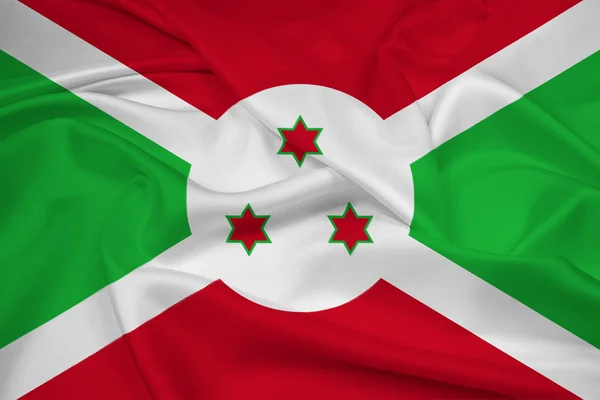 Wapperende vlag van burundi — Stockfoto