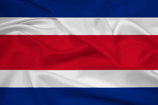 코스타리카의 깃발을 흔들며 — 스톡 사진