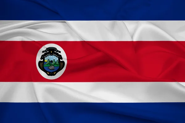 Ondeando la bandera de Costa Rica —  Fotos de Stock