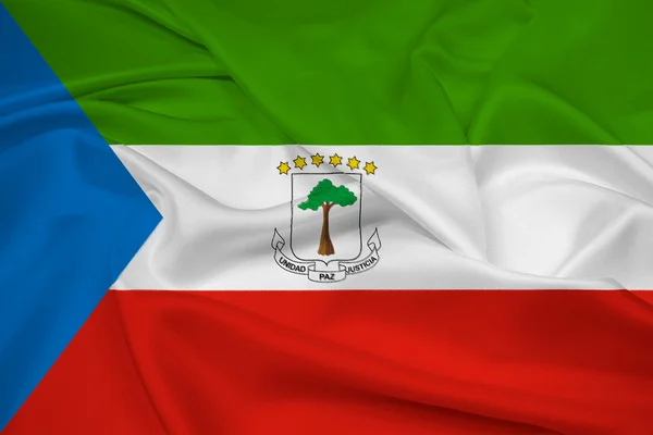 Äquatorialguinea-Flagge schwenken — Stockfoto