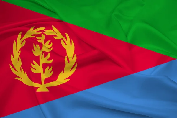 Waving Eritrea Flag — Stock Photo, Image