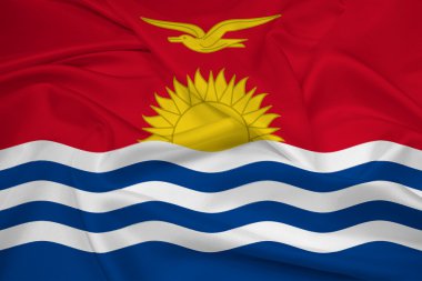 Kiribati bayrak sallayarak