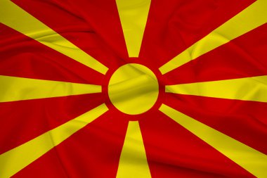 Makedonya bayrak sallayarak
