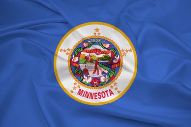 Minnesota Devlet bayrağı sallayarak