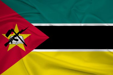 Mozambik bayrak sallayarak