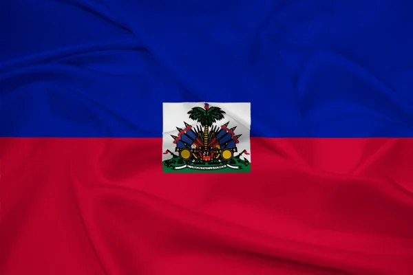 Viftar haiti flagga — Stockfoto