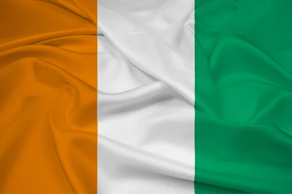 Waving Ivory Coast Flag — Stock Photo, Image