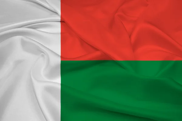 Wapperende vlag van Madagaskar — Stockfoto