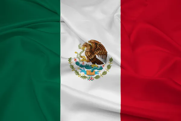 Wapperende vlag van mexico — Stockfoto