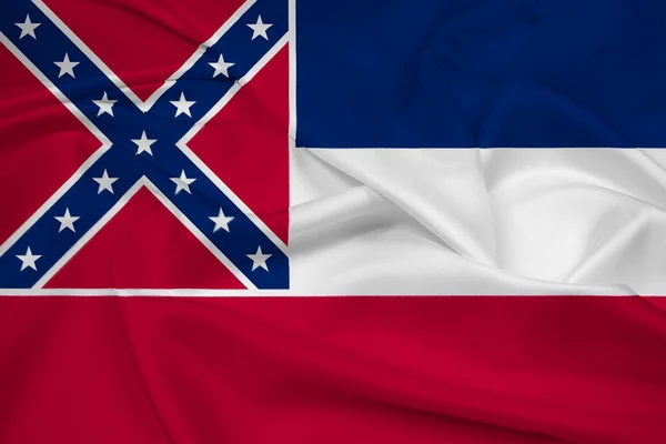 Waving Mississippi State Flag — Stock Photo, Image