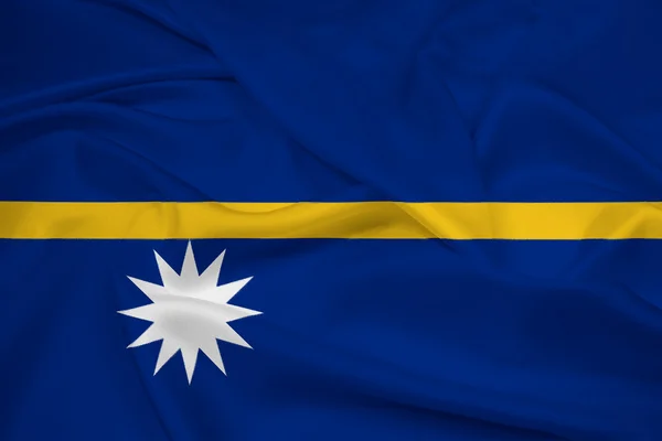 Waving Nauru Flag — Stock Photo, Image