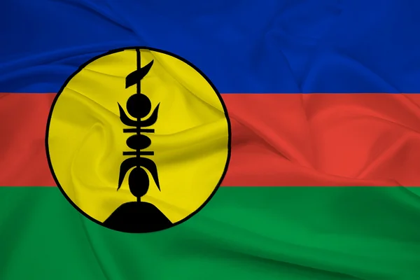 Neue Kaledonien-Flagge schwenken — Stockfoto