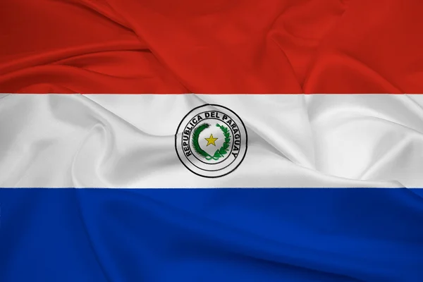 Bandeira do Paraguai acenando — Fotografia de Stock