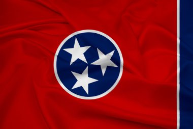 Tennessee Devlet bayrağı sallayarak