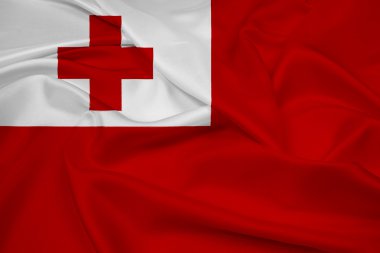 Tonga bayrak sallayarak