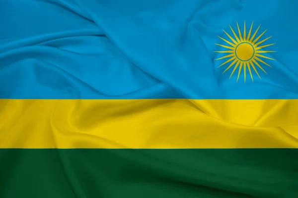 Waving Rwanda Flag — Stock Photo, Image