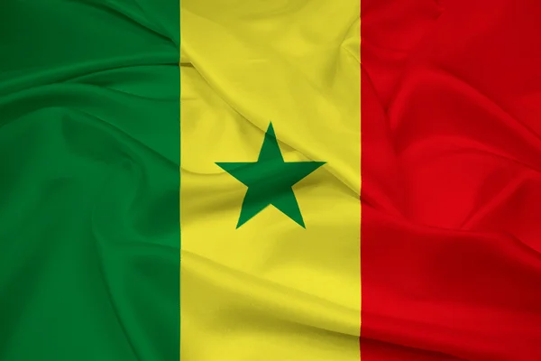 Wapperende vlag van senegal — Stockfoto