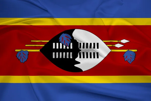 Sventolando bandiera dello Swaziland — Foto Stock