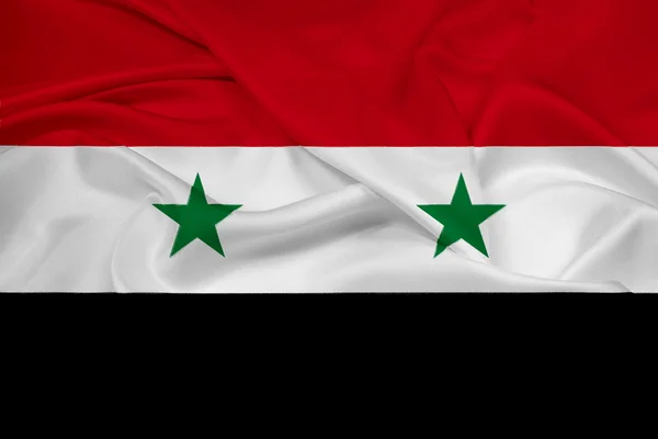 Waving Syria Flag — Stock Photo, Image