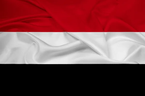 Sventolando bandiera dello Yemen — Foto Stock