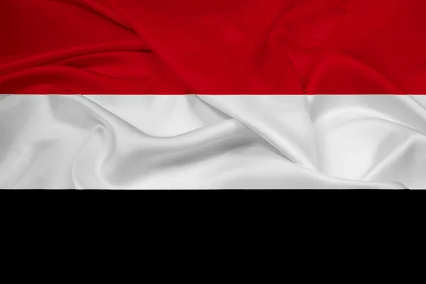 Waving Yemen Flag — Stock Photo, Image