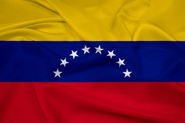 Ondeando la bandera de Venezuela —  Fotos de Stock