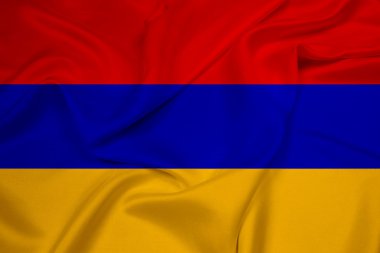Ermenistan bayrağı sallayarak