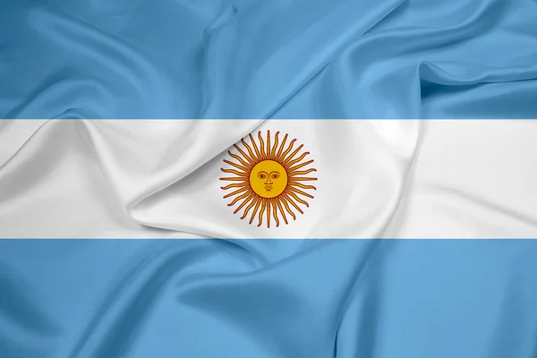 Viftar argentina flagga — Stockfoto