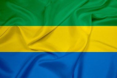 Gabon bayrak sallayarak