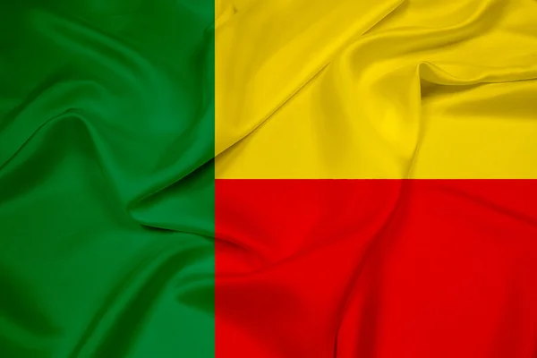 Waving Benin Flag — Stock Photo, Image