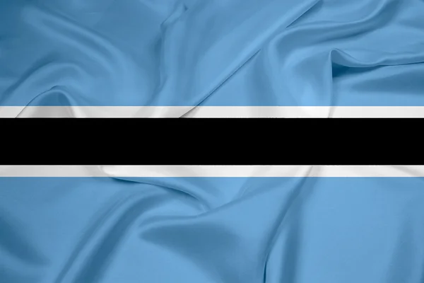 Ondeando la bandera de Botswana —  Fotos de Stock