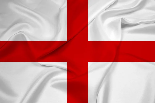 Флаг Англии размахивая рукой — стоковое фото