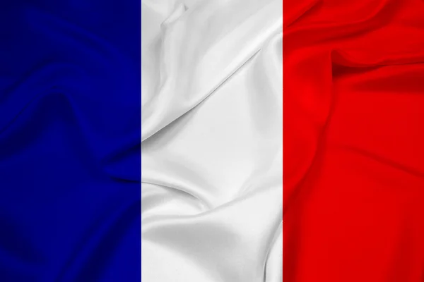 Mávání vlajkou Francie — Stock fotografie