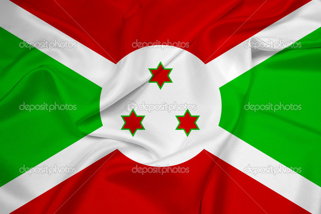 Waving Burundi Flag