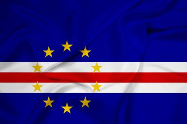 Cape verde bayrak sallayarak