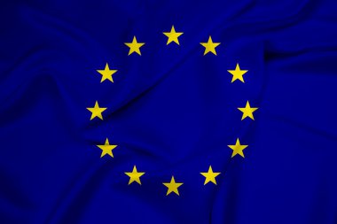 Avrupa Birliği bayrağı sallayarak