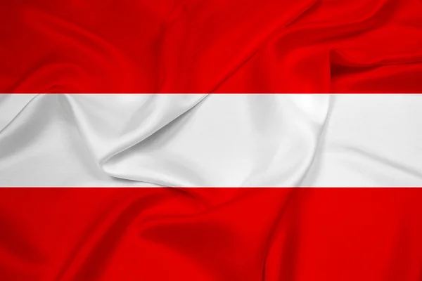 Ondeando bandera de Austria —  Fotos de Stock