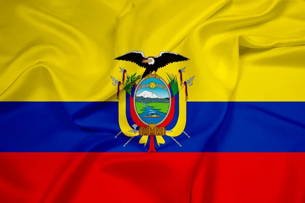 Viftar ecuador flagga — Stockfoto